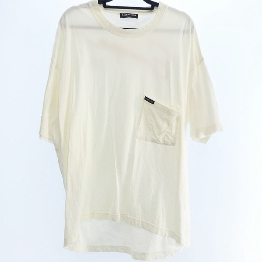 【中古】BALENCIAGA | バレンシアガ EUROPE OVERSIZED POCKET T-SHIRT 半袖Ｔシャツ 508218 サイズ:不明 ホワイト サイズ：不明