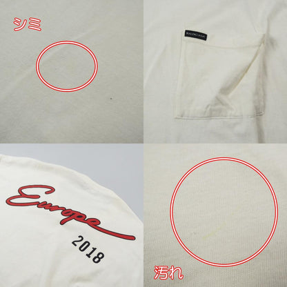 BALENCIAGA | バレンシアガ EUROPE OVERSIZED POCKET T-SHIRT 半袖Ｔシャツ 508218 サイズ:不明 ホワイト サイズ：不明