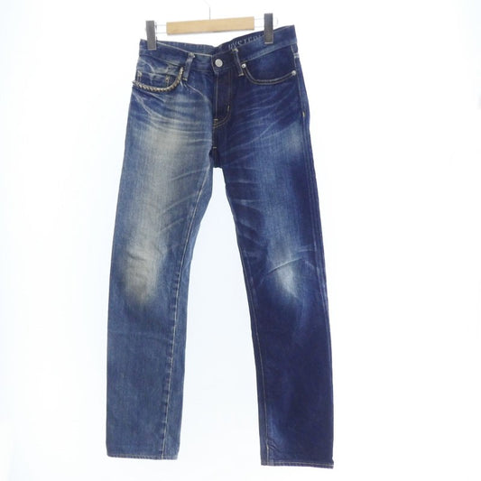 【中古】HYSTERIC GLAMOUR | ヒステリックグラマー HRLR加工スリムストレートデニム デニムパンツ 0241AP12