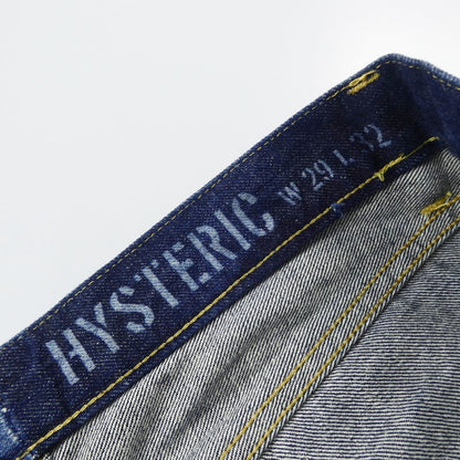 【中古】HYSTERIC GLAMOUR | ヒステリックグラマー HRLR加工スリムストレートデニム デニムパンツ 0241AP12