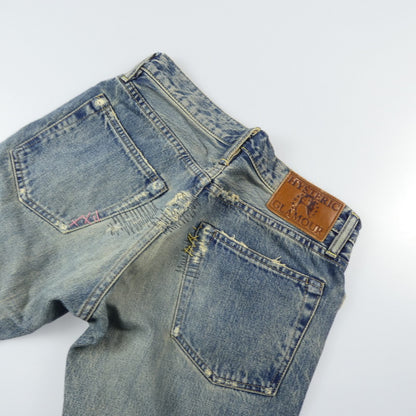 【中古】HYSTERIC GLAMOUR | ヒステリックグラマー HSR加工リペアクラッシュスタッズデニム デニムパンツ 0203AP10
