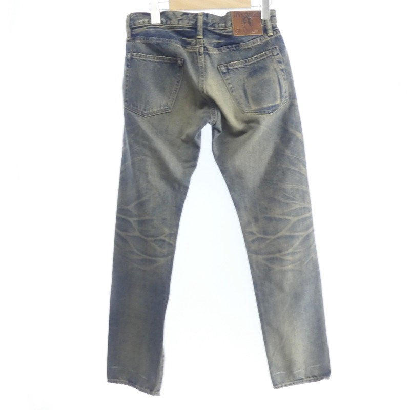 【中古】HYSTERIC GLAMOUR | ヒステリックグラマー CPR加工リペアクラッシュスタッズデニム デニムパンツ 0204AP06