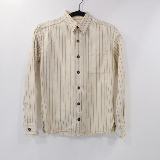 【中古】桃太郎ジーンズ | モモタロウジーンズ WHITE WABASH SHIRTS 長袖シャツ W806071 アイボリー サイズ：36