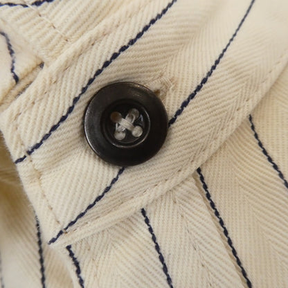 【中古】桃太郎ジーンズ | モモタロウジーンズ WHITE WABASH SHIRTS 長袖シャツ W806071 アイボリー サイズ：36