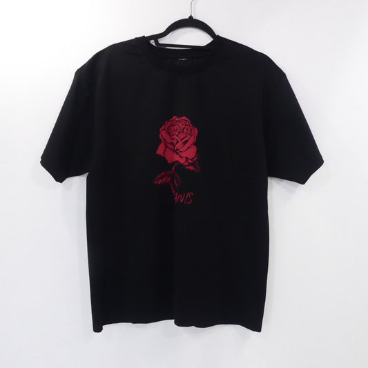 【中古】 ROSE TEE 半袖Ｔシャツ ブラック サイズ：M