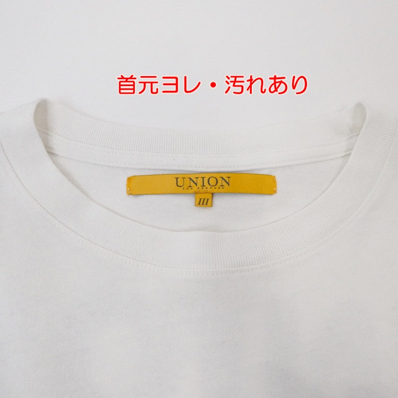 【中古】UNION | ユニオン 長袖Ｔシャツ ホワイト サイズ：3