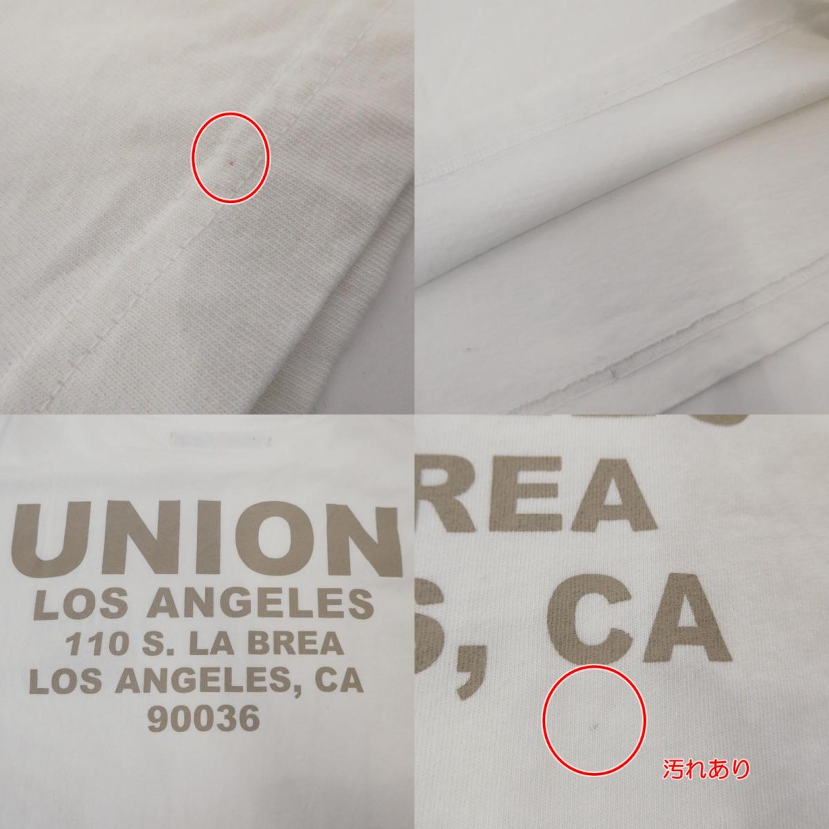【中古】UNION | ユニオン 長袖Ｔシャツ ホワイト サイズ：3