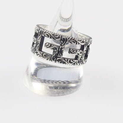 【中古】GUCCI | グッチ Gスクエア リング・指輪 551918 シルバー