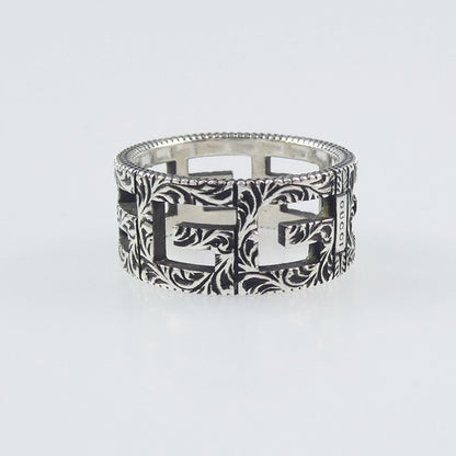 【中古】GUCCI | グッチ Gスクエア リング・指輪 551918 シルバー