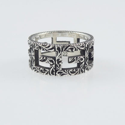 【中古】GUCCI | グッチ Gスクエア リング・指輪 551918 シルバー