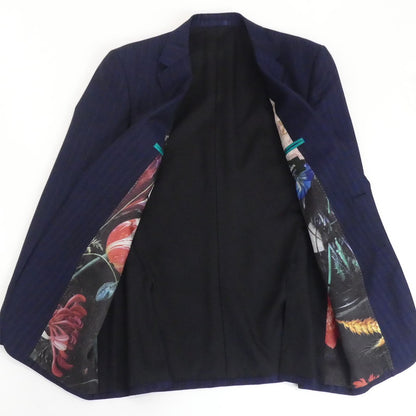 【中古】Paul Smith | ポール・スミス オルタネートストライプ 2Bスーツ セットアップ 293005 ネイビー サイズ：M