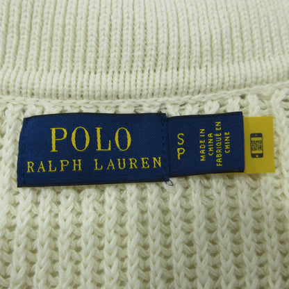 RALPH LAUREN | ラルフローレン ストライプド コットンリネン Polo セーター ニット アイボリー サイズ：S【三重本店】