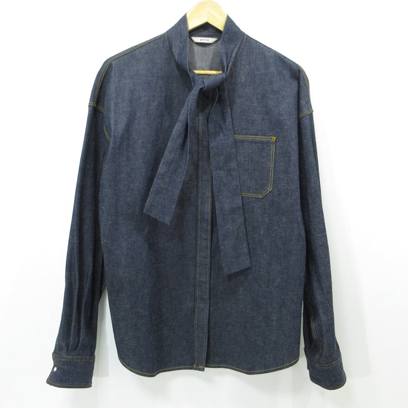 pelleq | ペレック 長袖シャツ SB0610-SS23 ネイビー サイズ：36【三重本店】