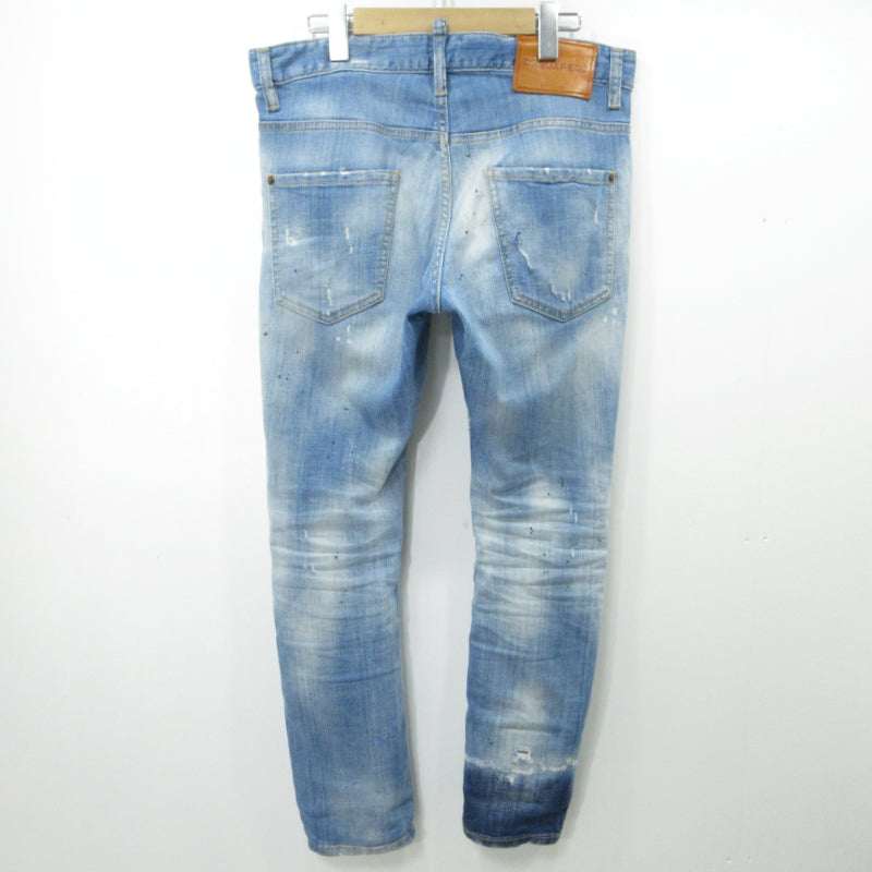 DSQUARED2 | ディースクエアード LIGHT WASH 1 SKATER JEAN スケーター ジーンズ デニムパンツ S74LB0851 ブルー サイズ：48【三重本店】