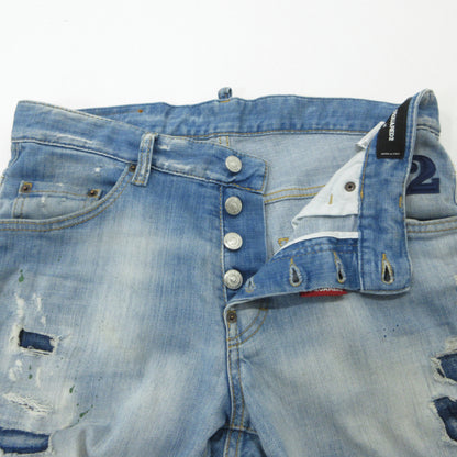 DSQUARED2 | ディースクエアード LIGHT WASH 1 SKATER JEAN スケーター ジーンズ デニムパンツ S74LB0851 ブルー サイズ：48【三重本店】