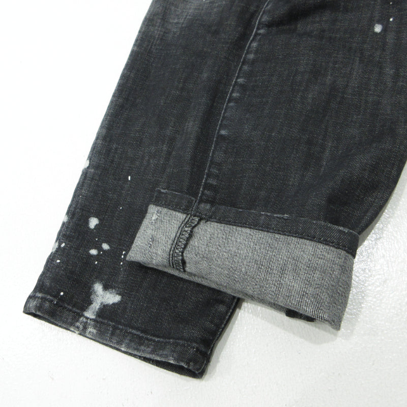 DSQUARED2 | ディースクエアード BLACK PIONER WASH SKATER JEAN デニムパンツ S74LB1451 ブラック サイズ：48【三重本店】