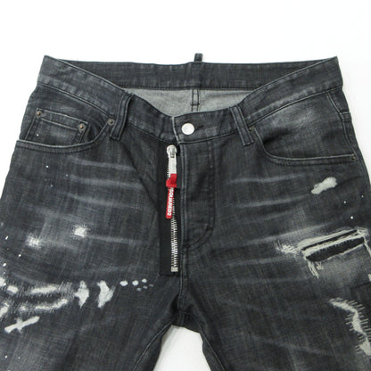 DSQUARED2 | ディースクエアード BLACK PIONER WASH SKATER JEAN デニムパンツ S74LB1451 ブラック サイズ：48【三重本店】