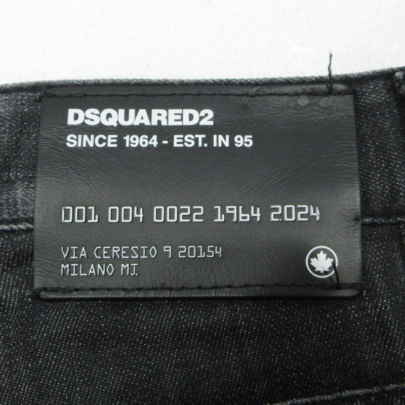 DSQUARED2 | ディースクエアード BLACK PIONER WASH SKATER JEAN デニムパンツ S74LB1451 ブラック サイズ：48【三重本店】