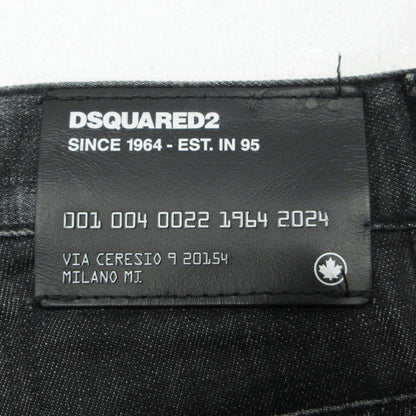 DSQUARED2 | ディースクエアード BLACK PIONER WASH SKATER JEAN デニムパンツ S74LB1451 ブラック サイズ：48【三重本店】