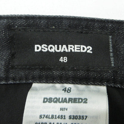 DSQUARED2 | ディースクエアード BLACK PIONER WASH SKATER JEAN デニムパンツ S74LB1451 ブラック サイズ：48【三重本店】