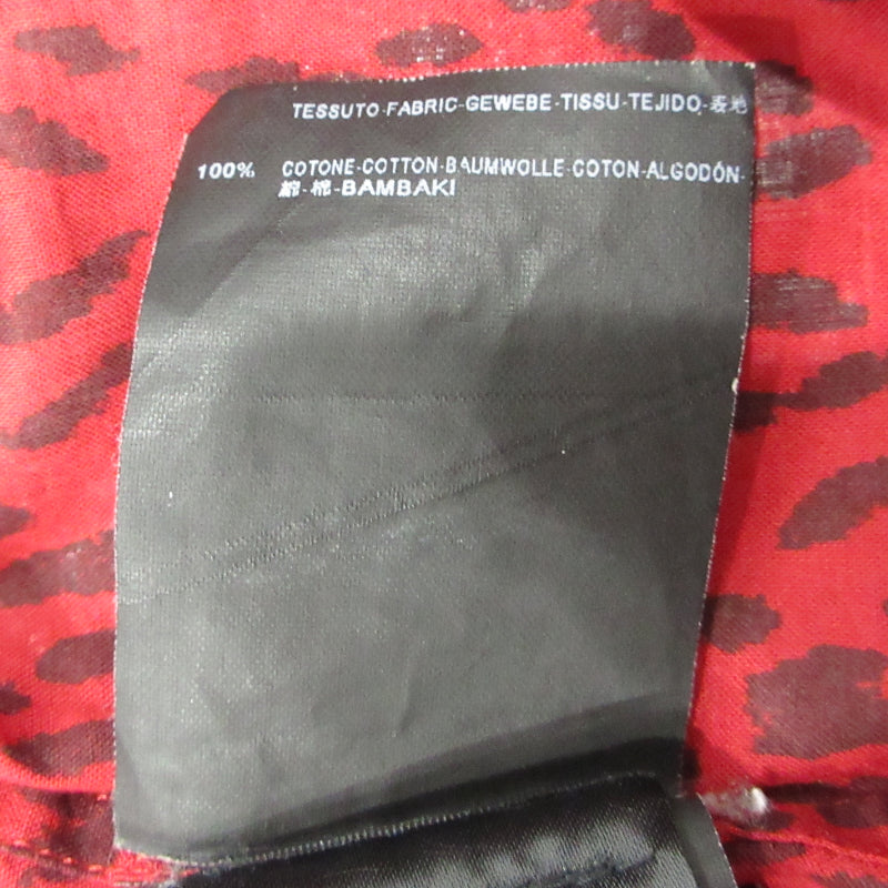 SAINT LAURENT | サンローラン エディ・スリマン期 ベイビーキャット 長袖シャツ 319540 YVP36 レッド【三重本店】