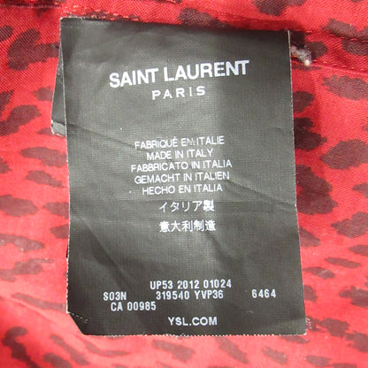 SAINT LAURENT | サンローラン エディ・スリマン期 ベイビーキャット 長袖シャツ 319540 YVP36 レッド【三重本店】