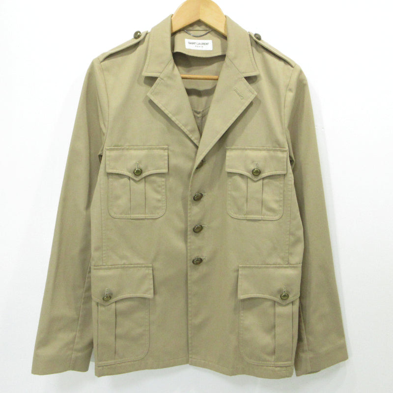 SAINT LAURENT | サンローラン エディ期 サファリジャケット その他アウター UP53 2014 00929 ベージュ サイズ：44【三重本店】