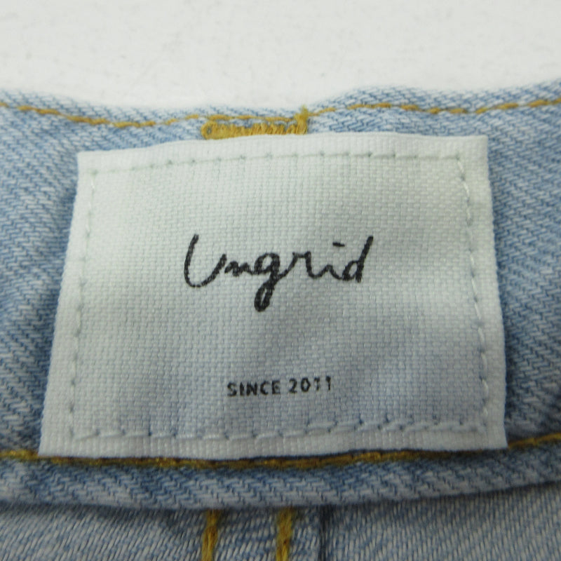 Ungrid | アングリッド ライトオンス ストレート デニムパンツ 1126-12448001-01 ブルー サイズ：25【三重本店】
