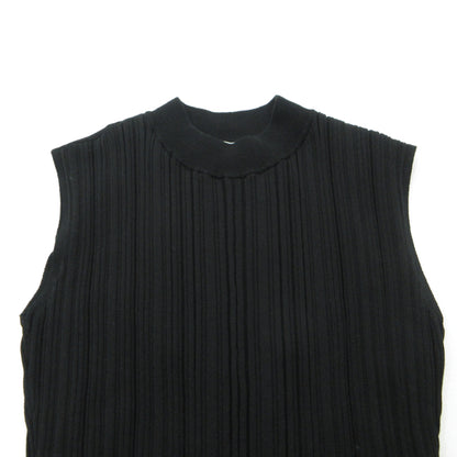 Ruffled Two-tone Knit Dress ワンピース HLT2009070 ブラック サイズ：M【三重本店】
