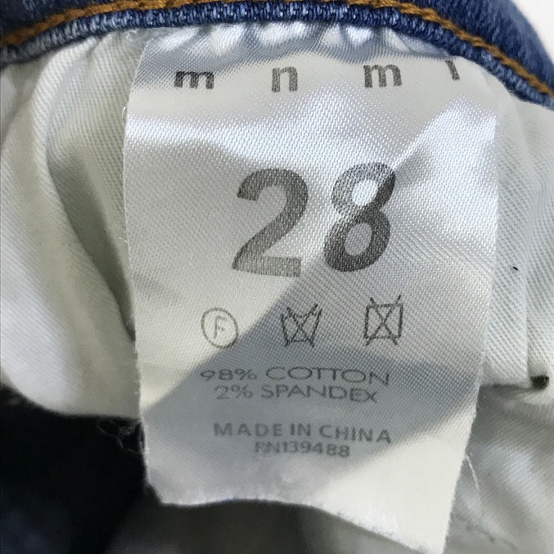 mnml | ミニマル STRETCH DENIM ダメージ加工デニムパンツ スキニーパンツ X214 ブルー サイズ：28【倉吉店】