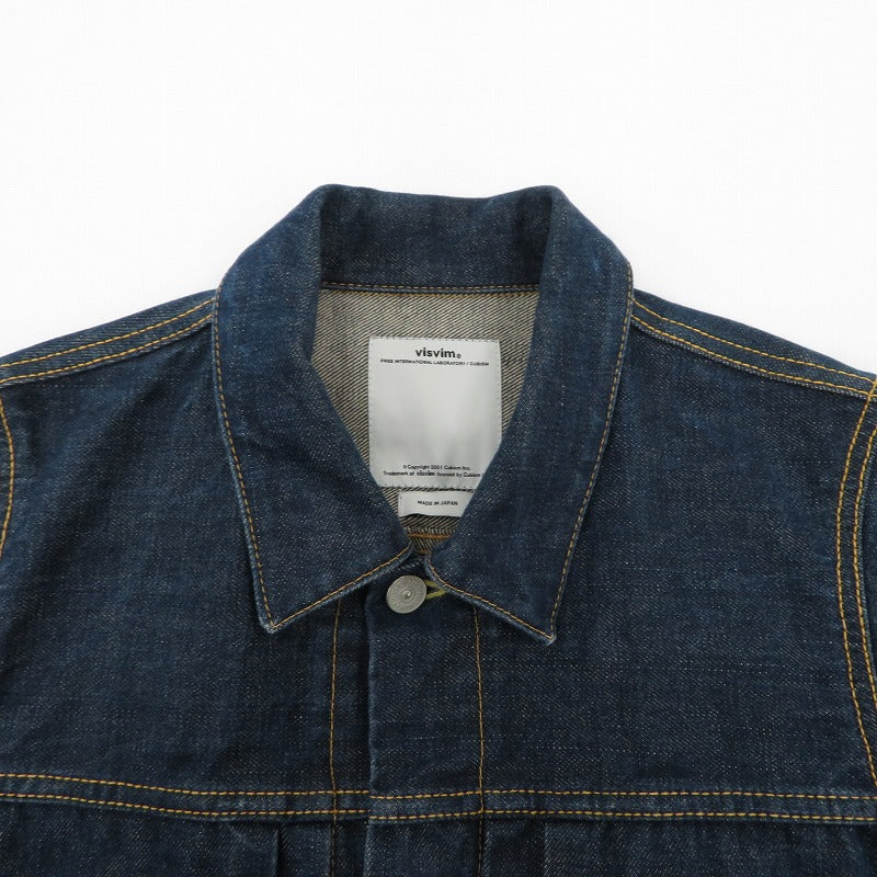 VISVIM | ビズビム SS 101 JKTJUMBO UNWASHED デニム 0117205006002 ブルー サイズ：1【瀬戸大橋店】
