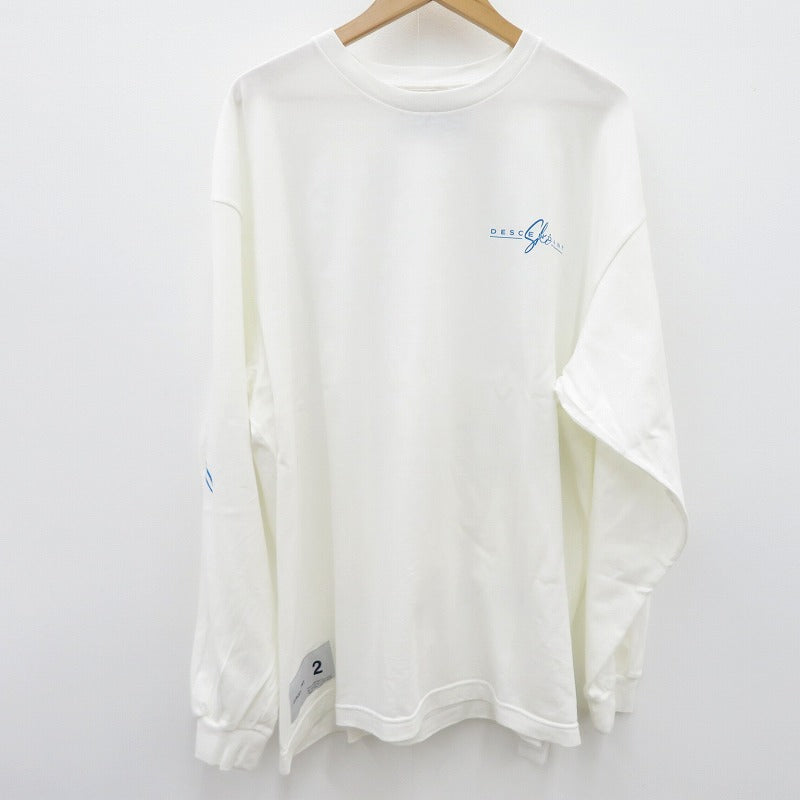 DESCENDANT | ディセンダント SPUR LS 長袖Ｔシャツ 232ATDS-LTM01S ホワイト サイズ：2【瀬戸大橋店】