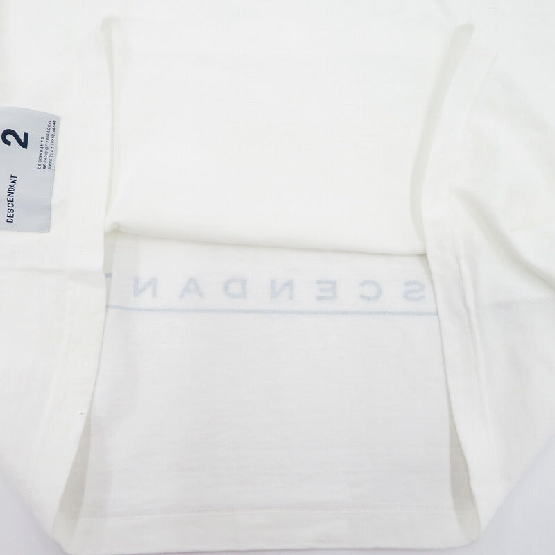 DESCENDANT | ディセンダント SPUR LS 長袖Ｔシャツ 232ATDS-LTM01S ホワイト サイズ：2【瀬戸大橋店】