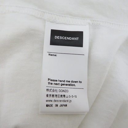 DESCENDANT | ディセンダント SPUR LS 長袖Ｔシャツ 232ATDS-LTM01S ホワイト サイズ：2【瀬戸大橋店】