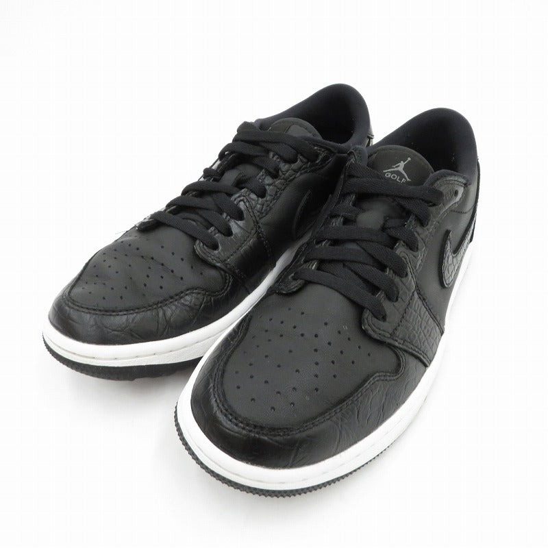 NIKE | ナイキ AJ1 Low Golf 'Black Crocodile Skin' スニーカー DD9315-003 エアジョーダン ブラック 26.5cm【瀬戸大橋店】