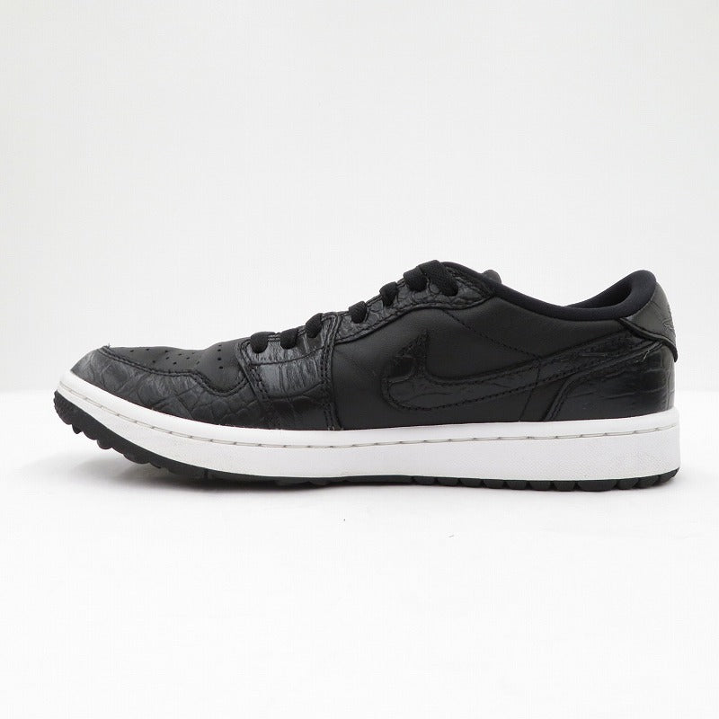 NIKE | ナイキ AJ1 Low Golf 'Black Crocodile Skin' スニーカー DD9315-003 エアジョーダン ブラック 26.5cm【瀬戸大橋店】