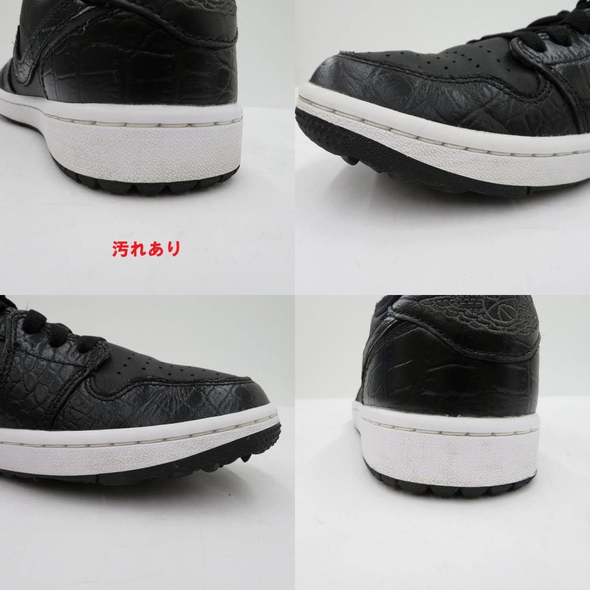 NIKE | ナイキ AJ1 Low Golf 'Black Crocodile Skin' スニーカー DD9315-003 エアジョーダン ブラック 26.5cm【瀬戸大橋店】