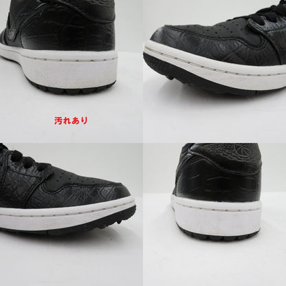 NIKE | ナイキ AJ1 Low Golf 'Black Crocodile Skin' スニーカー DD9315-003 エアジョーダン ブラック 26.5cm【瀬戸大橋店】