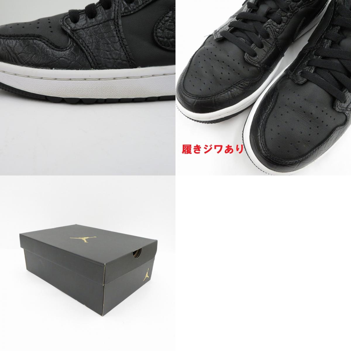 NIKE | ナイキ AJ1 Low Golf 'Black Crocodile Skin' スニーカー DD9315-003 エアジョーダン ブラック 26.5cm【瀬戸大橋店】