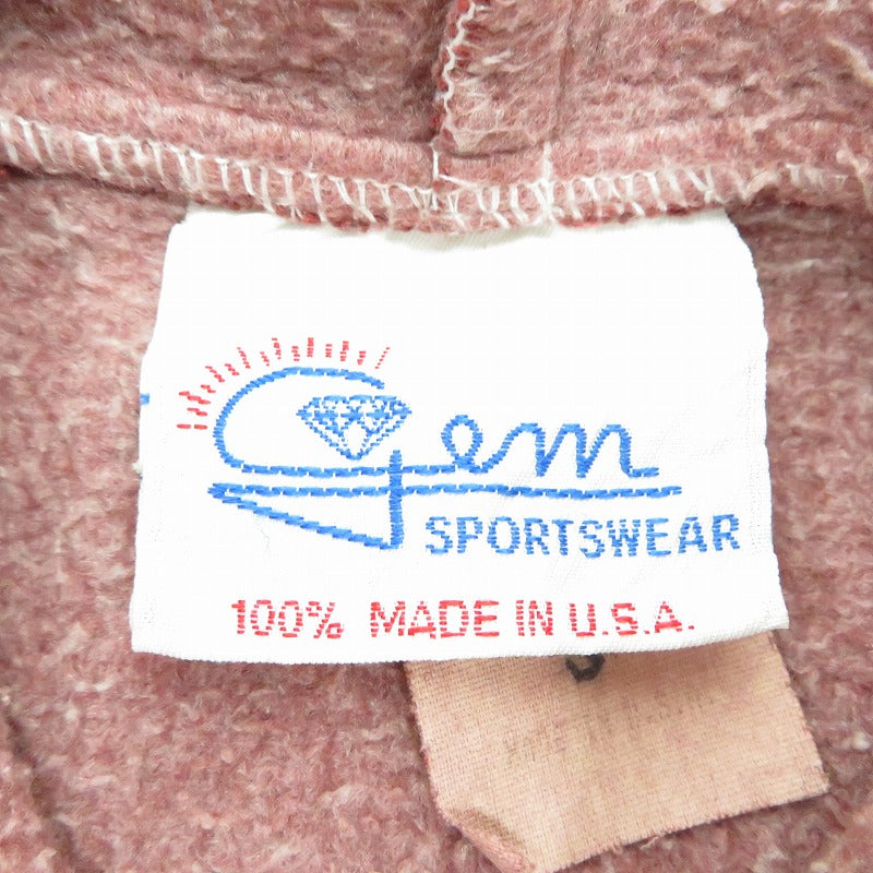 VINTAGE衣料 | ヴィンテージイリョウ gem sportwea パーカー ボルドー/バーガンディー サイズ：S【瀬戸大橋店】