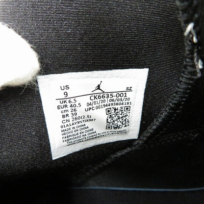 NIKE | ナイキ Women's Air Jordan 6 'Smoke Grey' スニーカー CK6635-001 エアジョーダン ブラック 26.5cm【瀬戸大橋店】