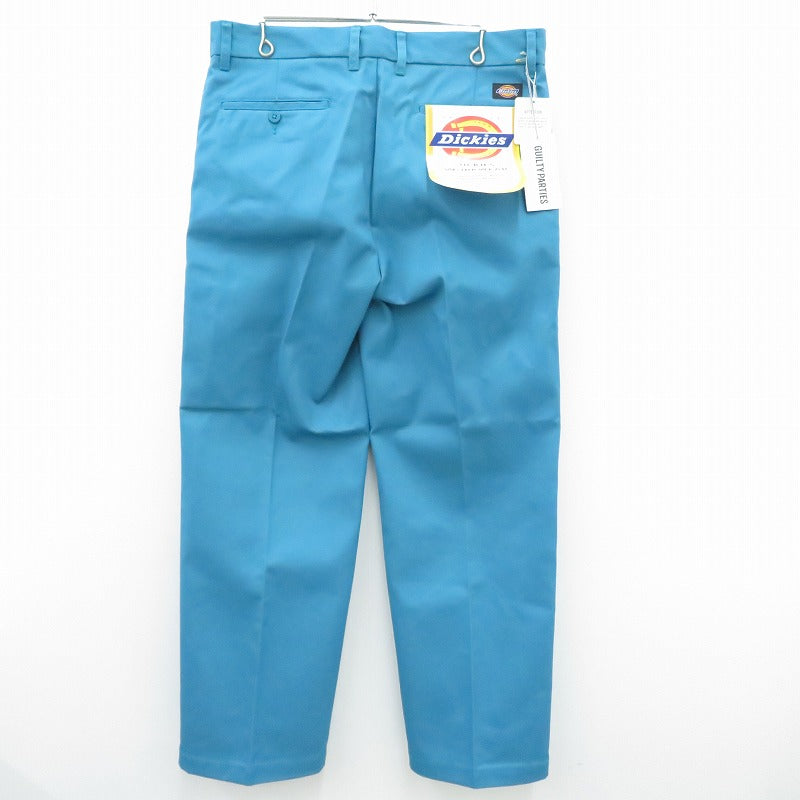 WACKOMARIA | ワコマリア DICKIES / PLEATED TROUSERS チノパンツ 25SS-WMP-DC01 ライトブルー サイズ：L【瀬戸大橋店】