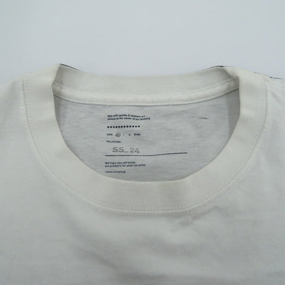 UNTRACE/SOLID PRINT TEE SHIRT 半袖Ｔシャツ UN-024-SS24 ホワイト【瀬戸大橋店】