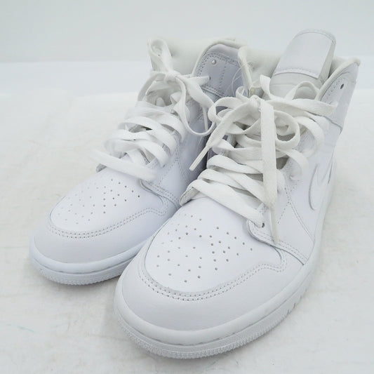 NIKE | ナイキ WMNS AJ1 Mid 'Triple White' スニーカー DV0991-111 エアジョーダン ホワイト 25cm【瀬戸大橋店】