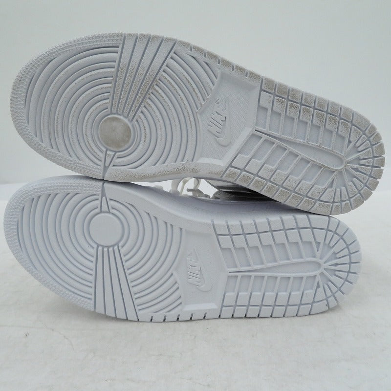 NIKE | ナイキ WMNS AJ1 Mid 'Triple White' スニーカー DV0991-111 エアジョーダン ホワイト 25cm【瀬戸大橋店】