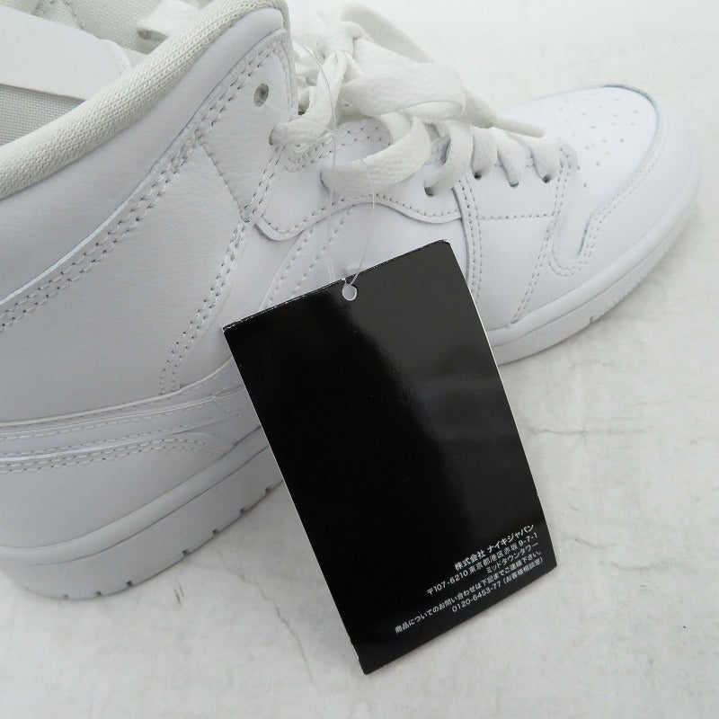 NIKE | ナイキ WMNS AJ1 Mid 'Triple White' スニーカー DV0991-111 エアジョーダン ホワイト 25cm【瀬戸大橋店】