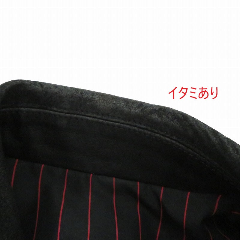NUMBER(N)INE | ナンバーナイン ガンズ期シープスキンダブルライダース レザー S06-NJ031 ブラック サイズ：3【瀬戸大橋店】