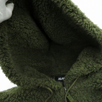 X-LARGE | エクストララージ ボアフリース プルオーバー ジャケット その他トップス グリーン サイズ：M【瀬戸大橋店】
