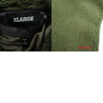 X-LARGE | エクストララージ ボアフリース プルオーバー ジャケット その他トップス グリーン サイズ：M【瀬戸大橋店】