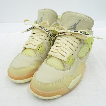 NIKE | ナイキ Off-White×WMNS Air Jordan 4 SP 'Sail' スニーカー CV9388-100 エアジョーダン ベージュ 23cm【瀬戸大橋店】